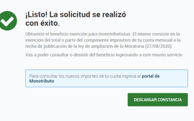 ¡Atención Monotributistas! – Exención temporal de la cuota impositiva para quienes estén al día.